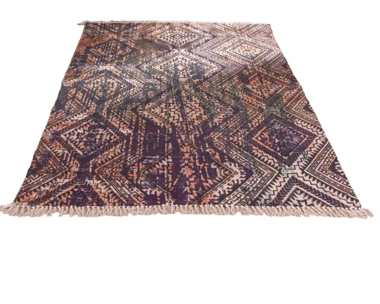 Meuble House Tapis esprit aztèque motif imprimés en coton "Cocoon" 120x180cm Online