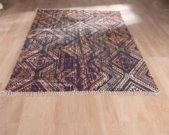 Meuble House Tapis esprit aztèque motif imprimés en coton