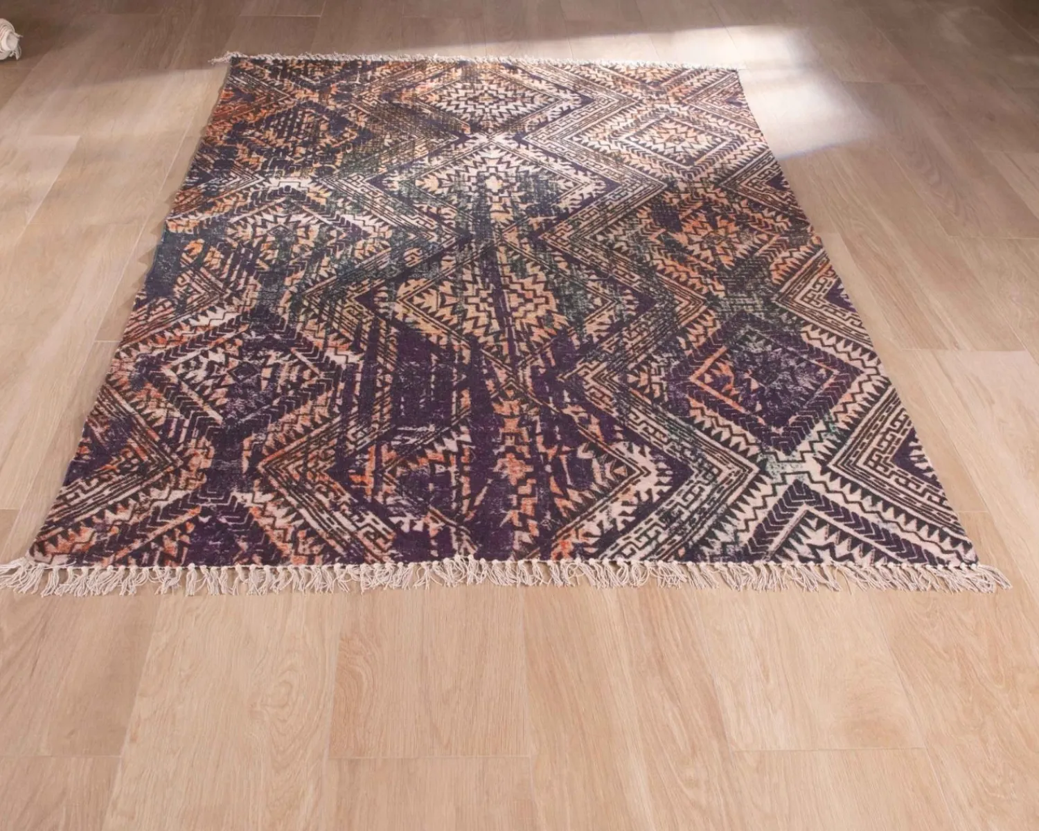Meuble House Tapis esprit aztèque motif imprimés en coton "Cocoon" 120x180cm Online
