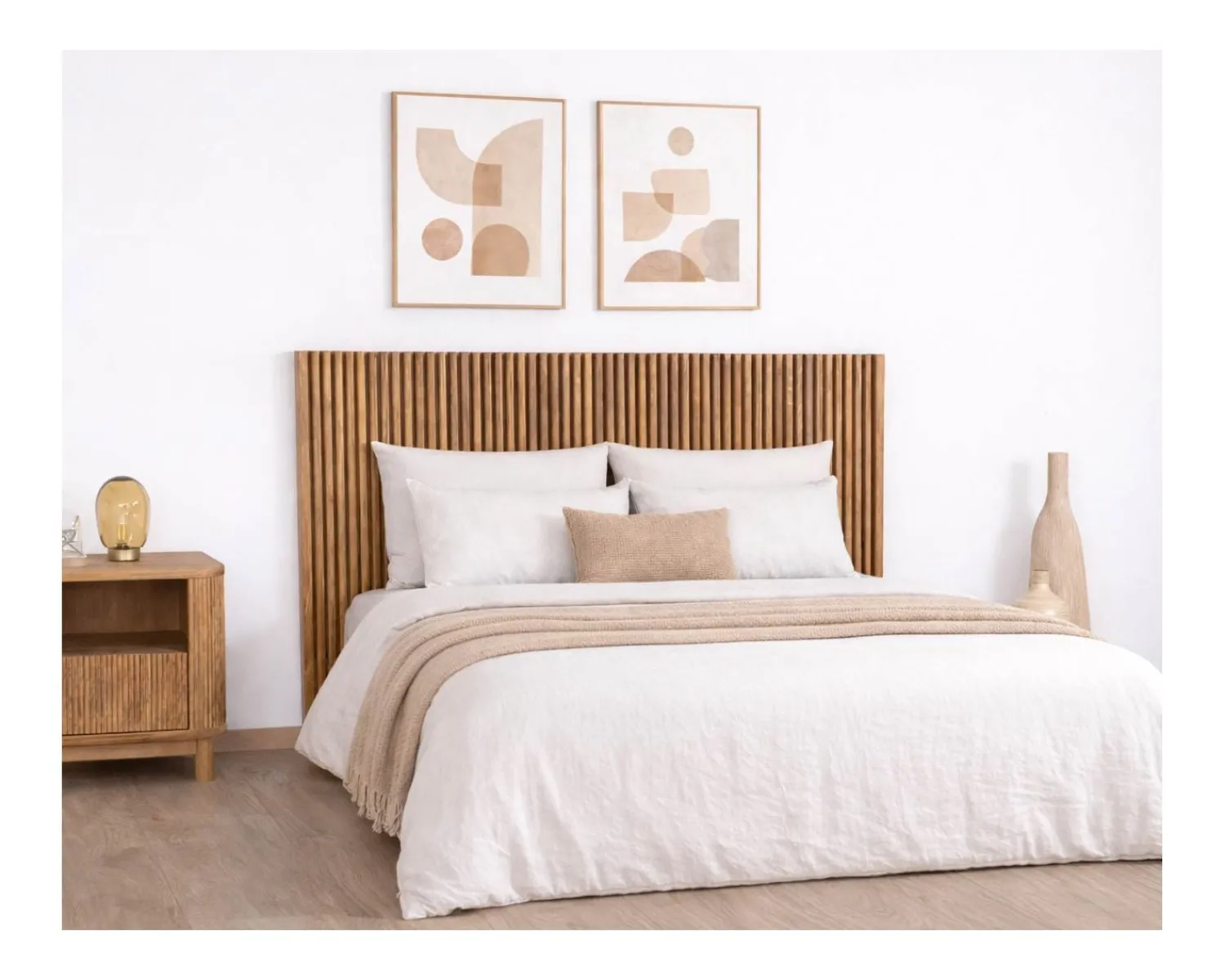 Meuble House Tête de lit en chêne huilé style Newtro “Winton” 160 cm Sale