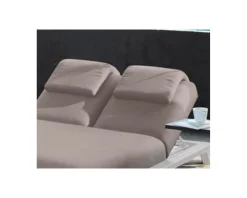 Meuble House Têtière en tissu taupe pour bain de soleil