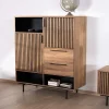 Meuble House Vaisselier en teck recyclé "Opland" style rétro Online