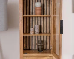 Meuble House Vitrine 2 portes en manguier